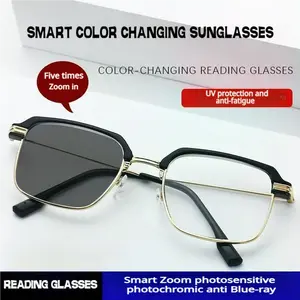 Smart Reading Glasses Clear Indoors & Outdoors | UV & Blue Light Protection