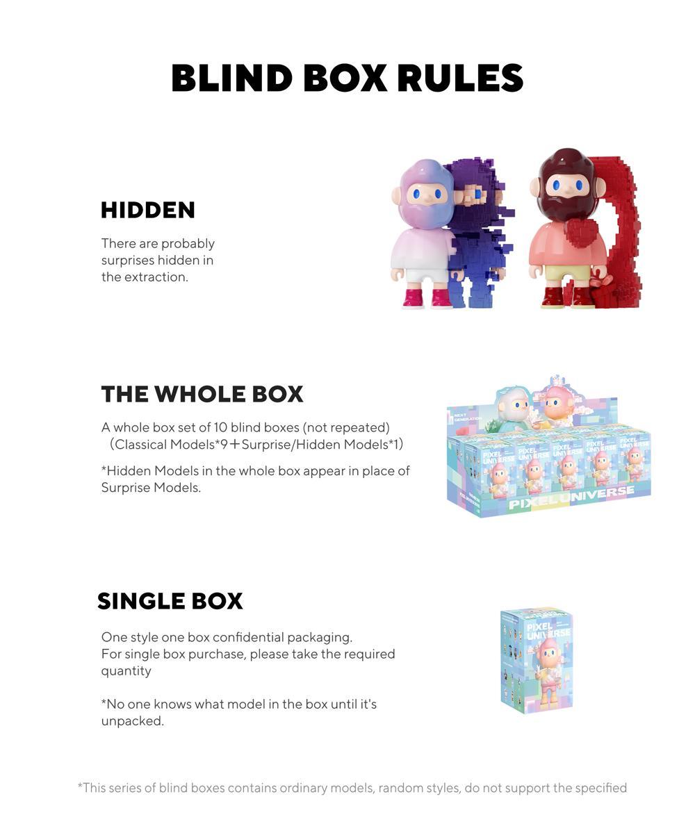 [FINDING UNICORN] FARMER BOB Pixel Universe Blind Box Cute Figures Desktop Ornament Collectible Toys Birthday Gifts HEVACHDBX6