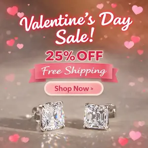 Évelle Asscher Cut Prong Stud Earrings | Silver & Gold Plated | Quiet Luxury