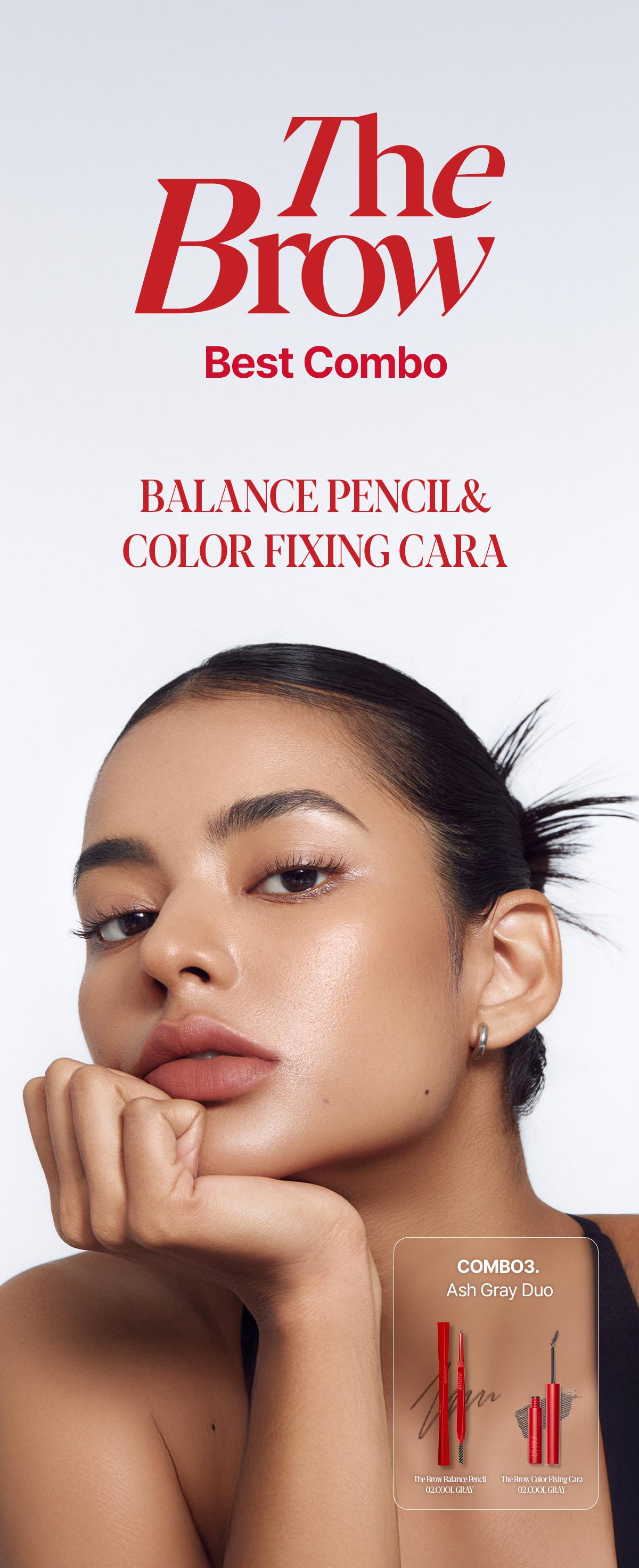 [DUO] Espoir The Brow Duo, Easy 2 Steps, K-Idol Style, Slim Hard Formula Pencil, Long Lasting Fixing Cara, Waterproof, Smudge-Proof, Define&Fill, Beginner-Friendly, 24Hr Long Lasting, Vegan