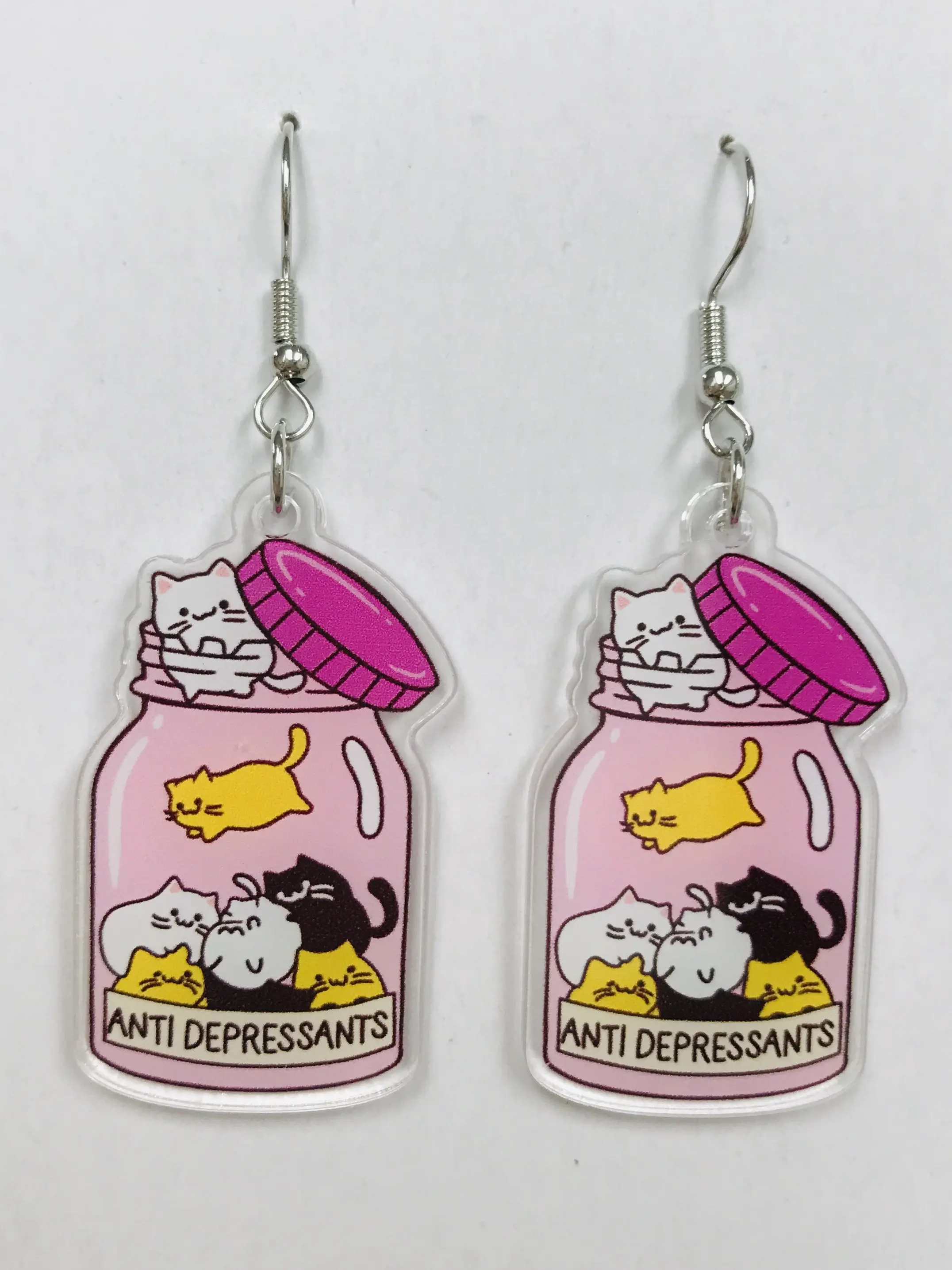 Cat Anti Depressants earrings