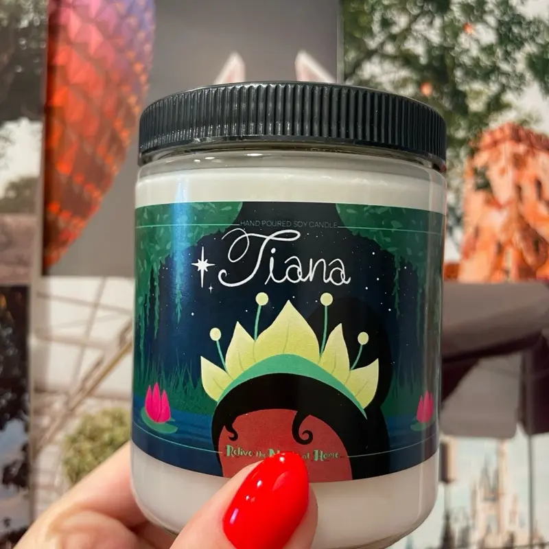 TIANA | Princess-inspired Candle | Smells Like Freshly Baked Beignets | Bakery Scent | Princess Candle| Housewarming Gift| Work From Home|Gift