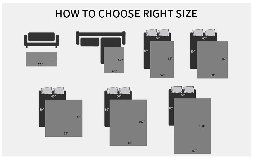 Waterproof Dog Bed Cover Pet Blanket for Furniture Bed Couch Sofa Reversible