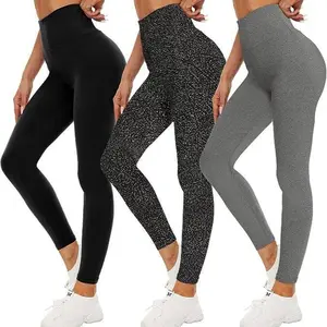 Viconow Black High Waisted Leggings for Women - Buttery Soft Workout Yoga Athletic Leggings Breathable Comfortable