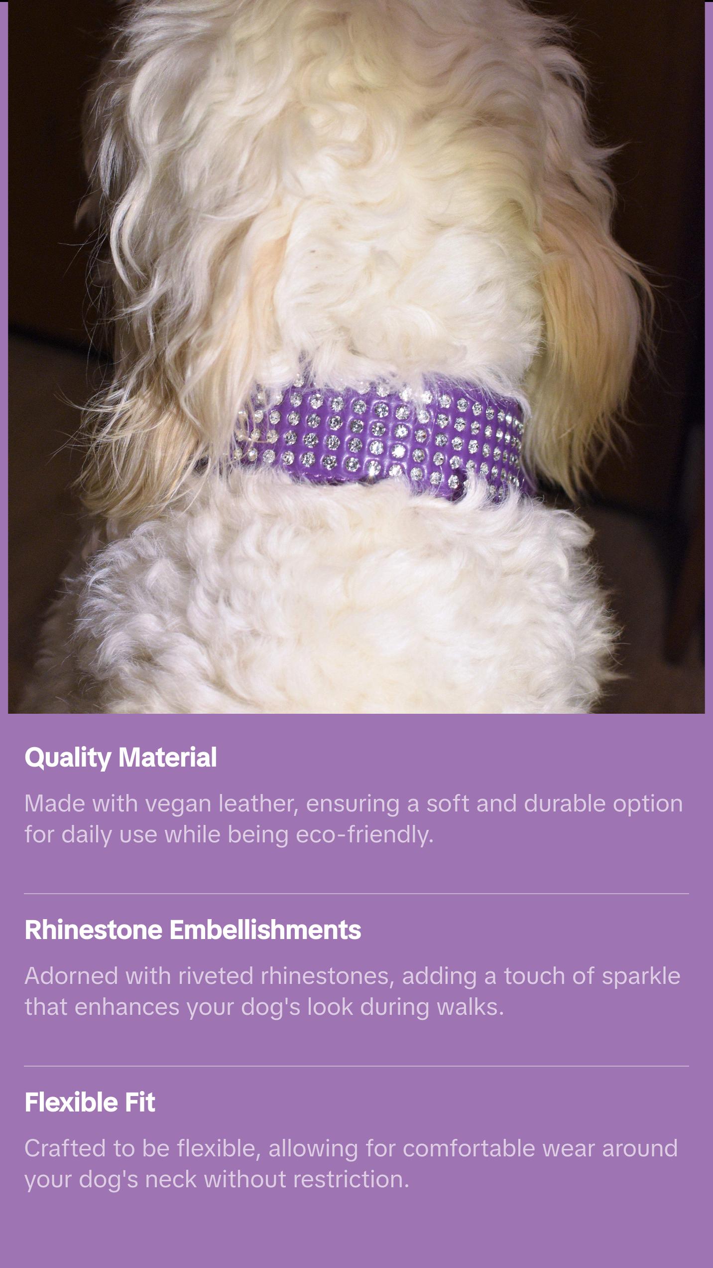 Deep Purple Dog Collar