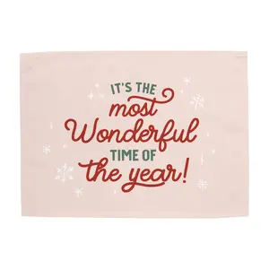 {Green & Pink} It's the Most Wonderful Time of the Year Banner