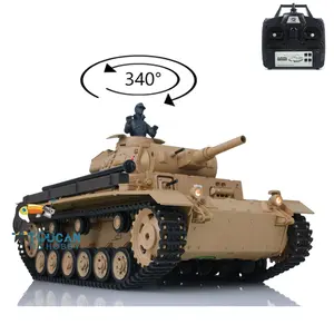 2.4G Henglong 1/16 Scale 7.0 Plastic German Panzer III H RTR RC Tank Model 3849