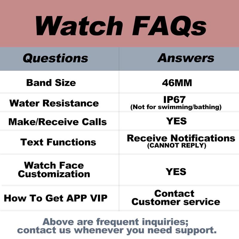 W&O Smart Watch with 2.02" Dial Wireless Calling Dialing 100+ Sport Modes Fitness Tracker with Various APP Reminders Call Message Reminder Touch Screen Compatible with iPhone Android Wearable Smart Bracelet Digital Wristwatch Fall Gift