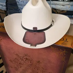 SOMBRERO TOMBSTONE 1000X ESTILO SINALOA COPA PEQUEÑA ALA DE 3 1/2 Classic Western Hat with Leather Patch