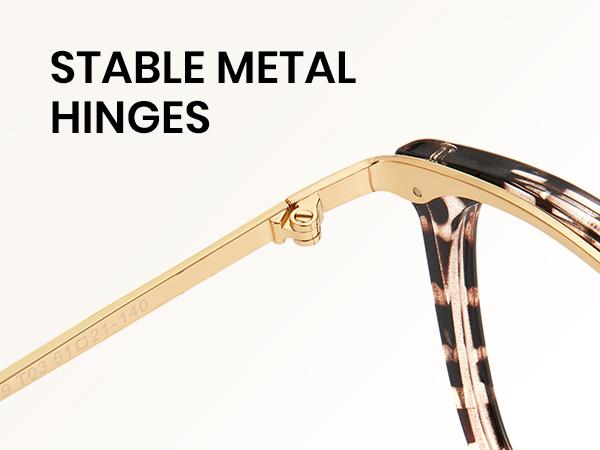 Cyxus Anti Blue Light Glasses for Women-Lightweight Small Face, Nose Friendly for Round Face,Metal Frame TR90,Oversized Cat Eye ,Blue Light Filter,Block harmful rays, Work Office Home Gaming，For Unisex HD High Quality Eyewear Non Prescription - 8169