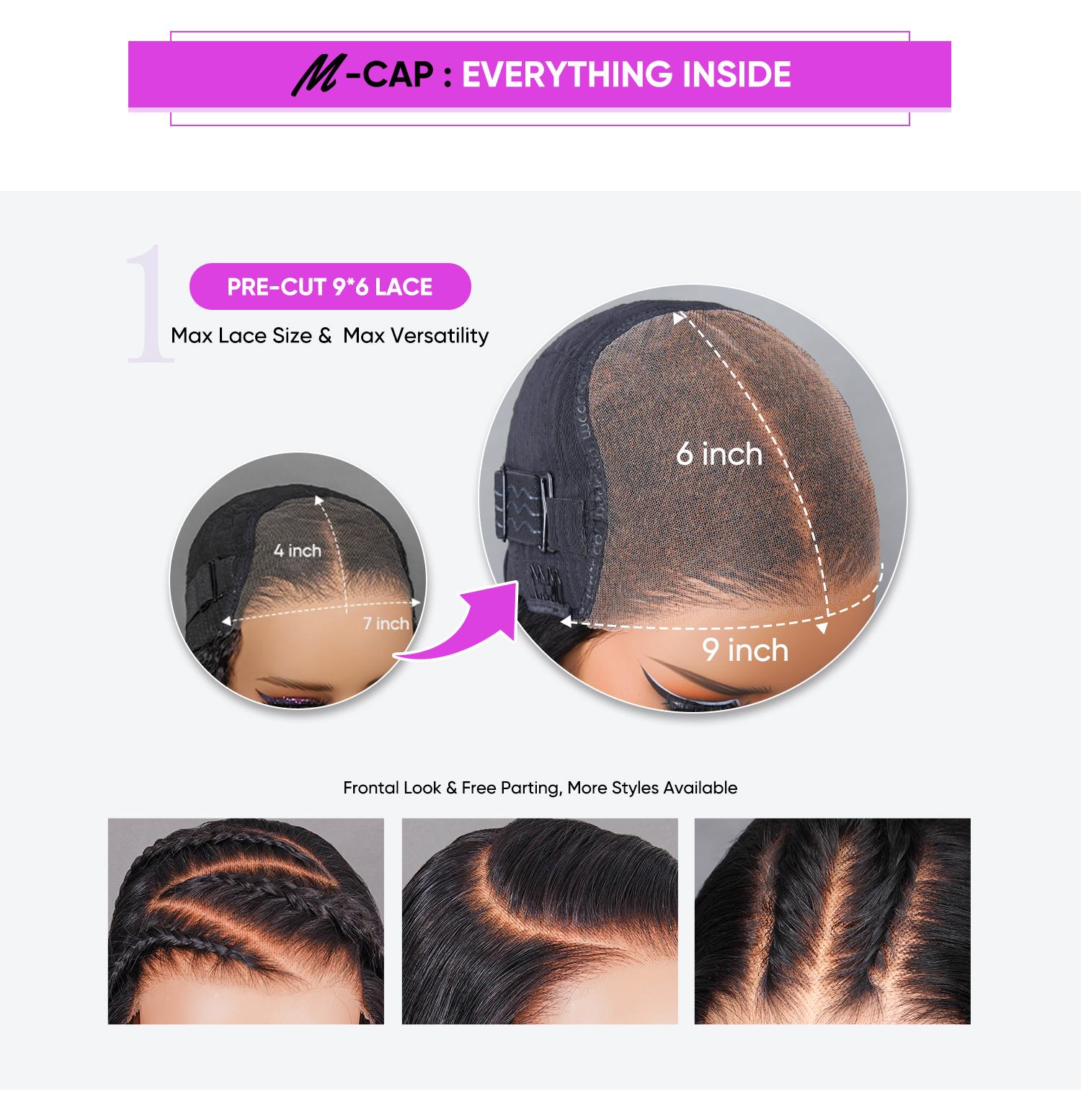 WIGFEVER M-Cap 9x6 Burmese Curly Wave Wear Go Glueless Wig Pre-Cut Lace Human Hair Lace Closure Wig Beginner Friendly with Adjustable Strap & Breathable Cap #Spring Glow-Up SpringStatements