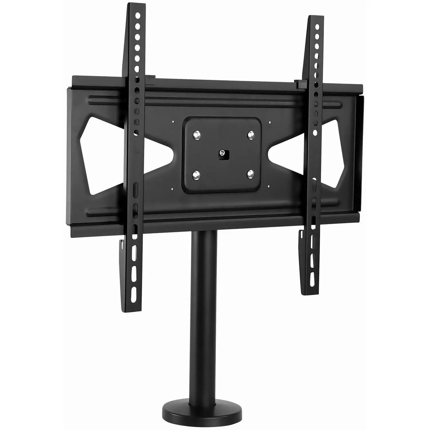 MOUNT-IT! Bolt-Down TV Stand - Stable, Swivel Mount, Compatible with 32-Inch to 55-Inch Flat-Screen TVs, Assembly Required, Indoor Living Room Furniture