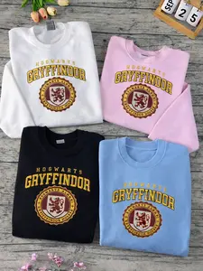 Magic School Embroidered Sweatshirt,Wizard House Crewneck, Vintage Fan Inspired Gift