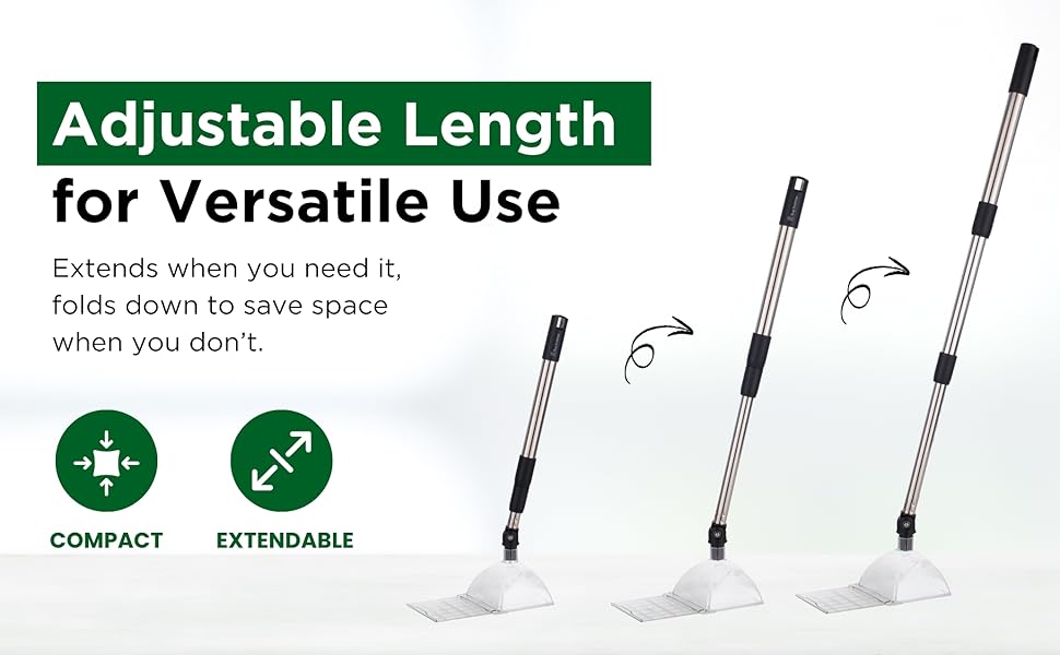 Bug Catcher Container & Extendable Stainless Steel Stick | See-Through Insect Trap for Spiders, Ants, Lizards | Humane Bug Catcher for Home | Educational Tool for Kids & Adults