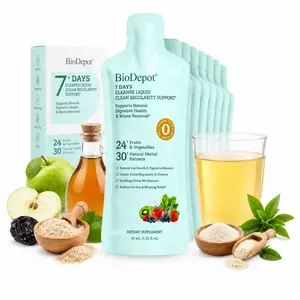 BioDepot Colon Cleanse 7-Day Natural Liquid Gentle Daily Intestinal Care. Formulated with fruits and vegetables, free from harsh laxatives; supports digestive function and intestinal health.