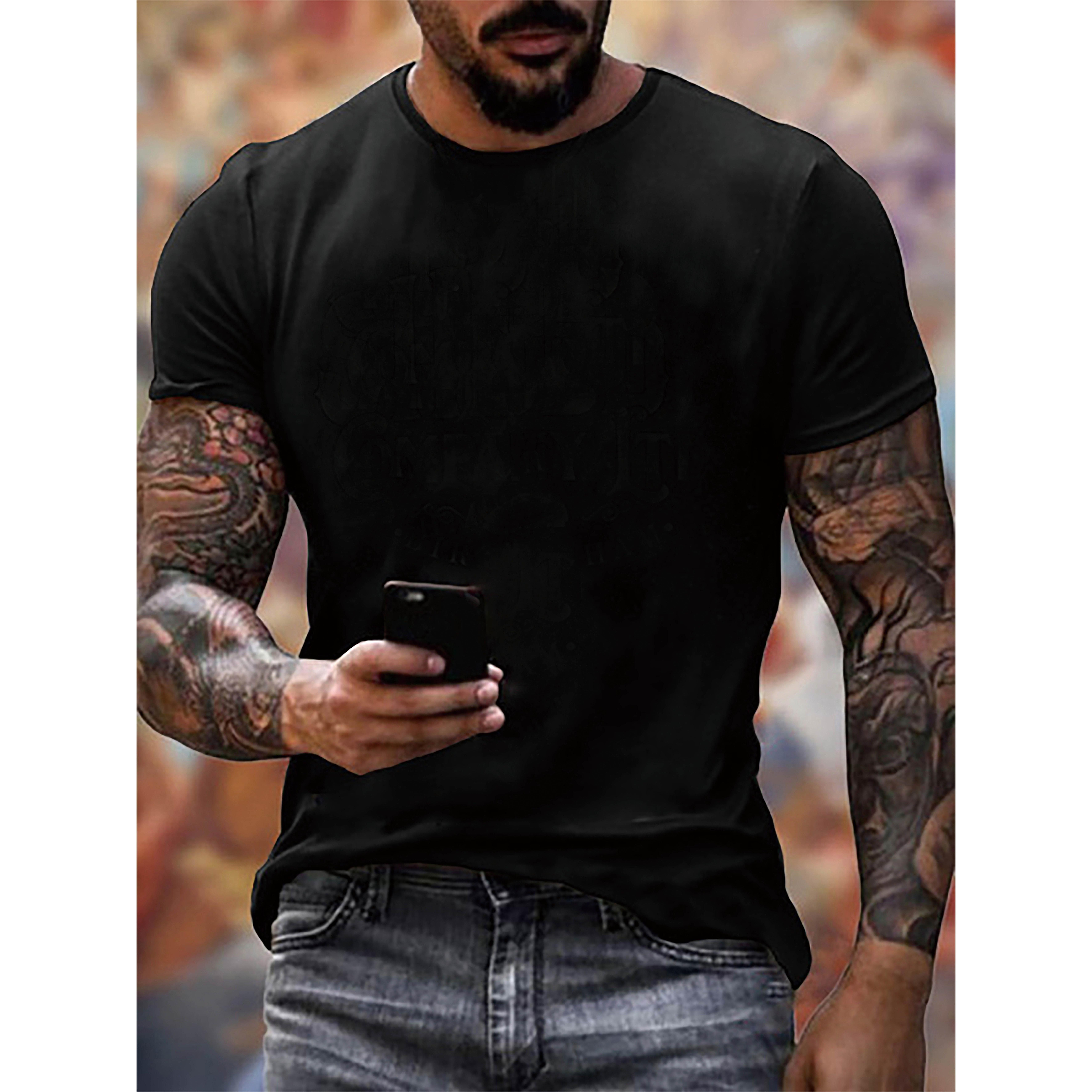 Easter Idea Men's Casual Crew Neck Graphic T-shirt with Stylish Skull Print, Versatile Short Sleeve Tee for Summer Sport And Casual Wear, 3D Digital Print, Outdoor Clothing Classic Tshirt