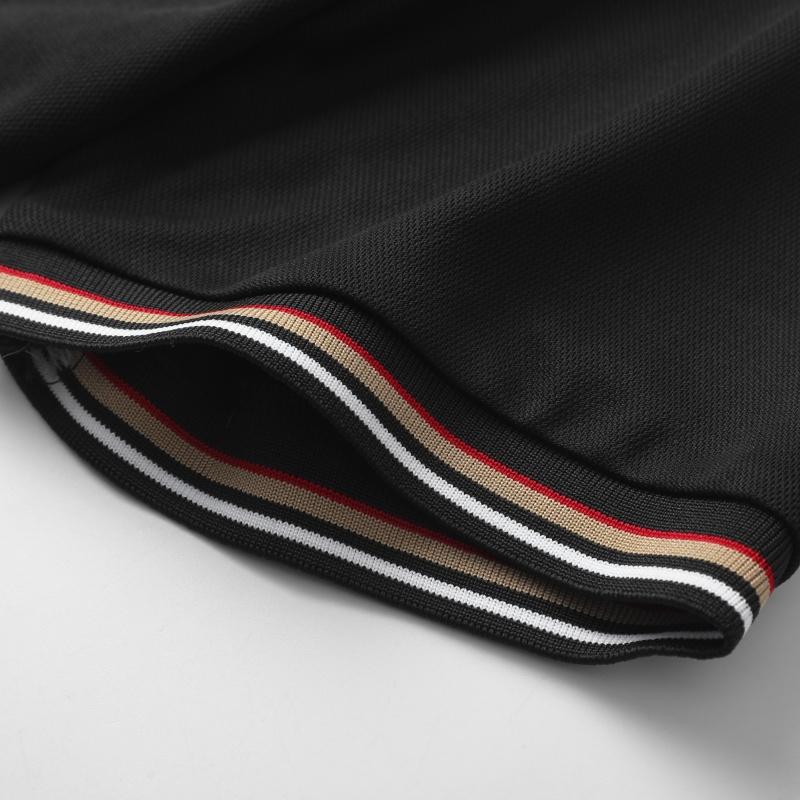 Pack of 5 - Men's Quick Dry Color Block Striped Polo Shirt, Classic Button-Down Collar Top, Trendy Casual Sports Short Sleeve Polo, Suitable for Everyday Activities, Playing Ball, Golf, Outdoor Sports