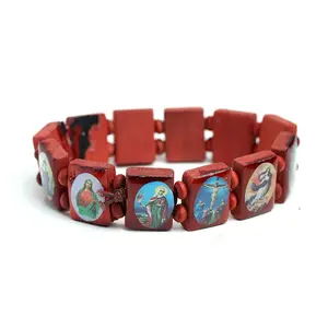 Catholic Icon Virgin Mary Religious Unisex Bracelet, 3 Colors