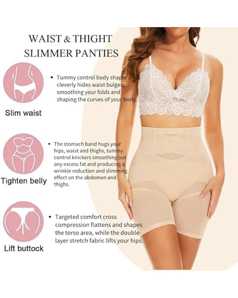 Curvy-faja Women's Sexy Body Shaperwear,Solid Color High Waisted Shorts, Breathable and Comfortable High Elasticity Tight Panties, Basic Womenswear Curvy-faja Women's Sexy Body Shaperwear,Solid Color High Waisted Shorts, Breathable and Comfortable High Elasticity Tight Panties, Basic Womenswear