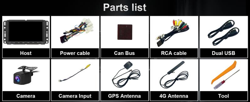 Android 13 Car Radio Stereo 8 inch Touch Screen with USB-C for Chevy Silverado GMC Sierra Yukon Buick with Wireless CarPlay & Android Auto