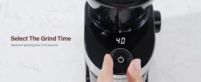 SHARDOR Burr Coffee Grinder 3.0, 32 Grind Settings for Espresso, Pour Over, Drip, and French Press, Adjustable Timer, Easy-Clean Chamber for Home Brewing