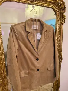 Lydia Suede Taupe Blazer
