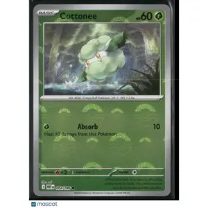 Cottonee #4/86 2025 Scarlet & Violet White Flare Reverse Holo Pokeball