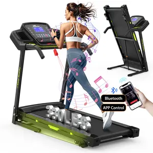 【New arrival with 3 incline】LIVIVOX 3.5 Folding Treadmill for Home/Office with Incline 330lb Weight Capacity, Portable Treadmill with Bluetooth, 12 Preset Programs, adjusting speed walking pad home gym equipment