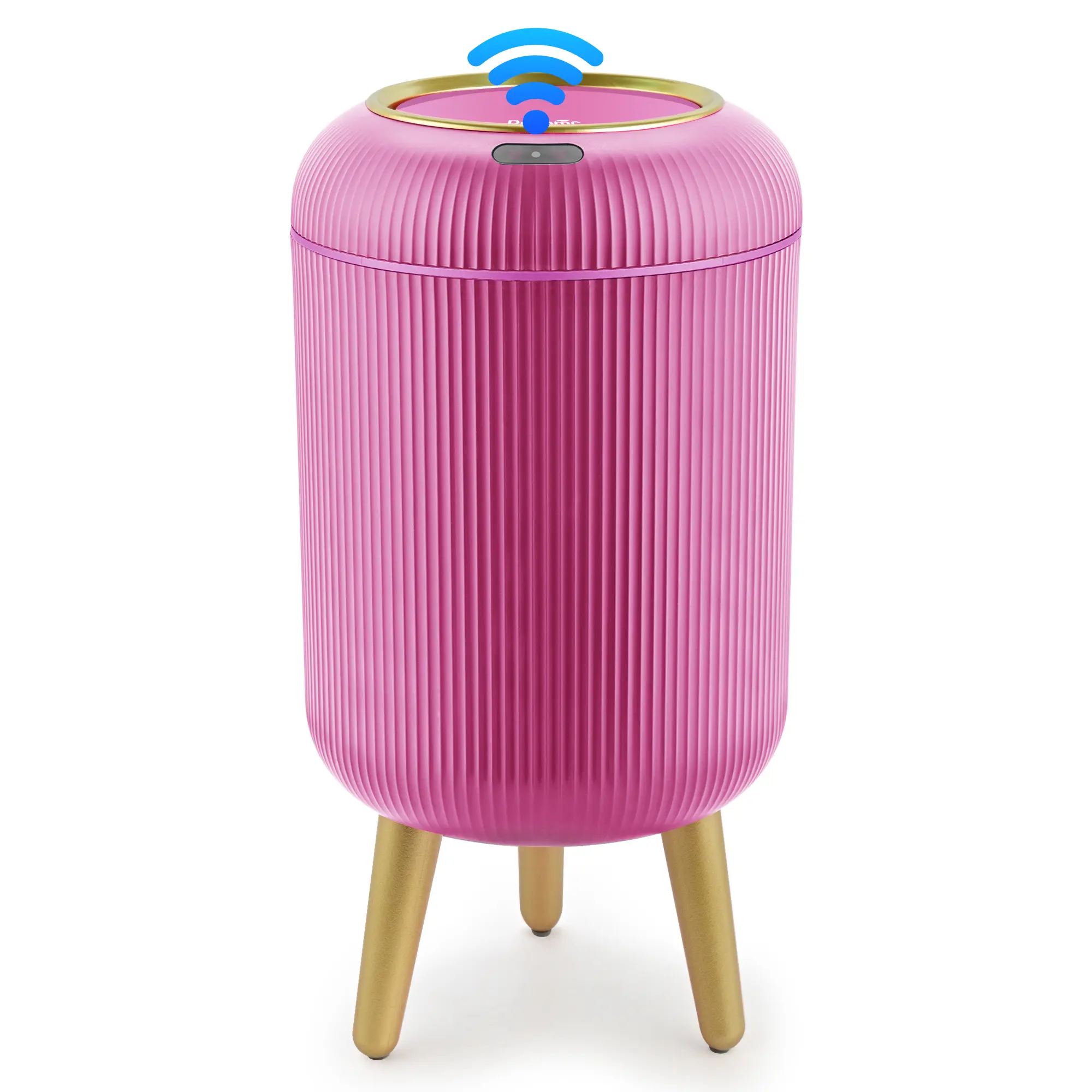 Pukomc Auto-Sensing Bin – Waterproof Nordic Design, Hygienic & Compact – Touchless Trash Can Automatic Trash Can Kitchen Trash Can