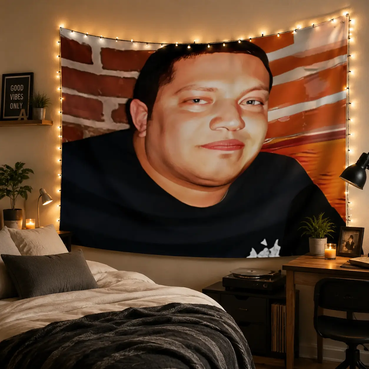 Sal Vulcano Impractical Jokers Sexy Tapestry  College Dorm Room Man Cave Frat Wall Outdoor Flag Decor decoration d  urable Party Gift Black father's day gifts,gifts boyfriend,  gifts for girl adults,