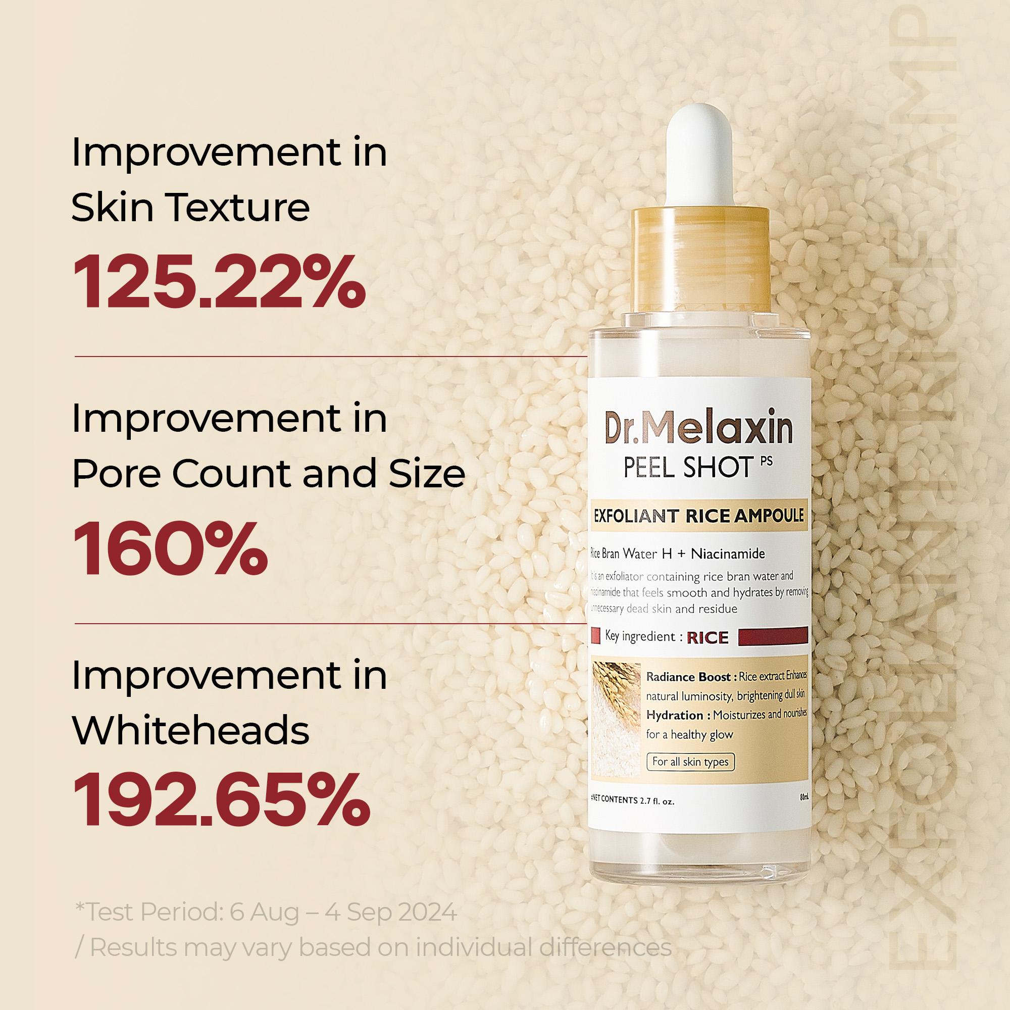 [Dr.Melaxin Official] Peel Shot Glow Rice Ampoule Duo + Kojic Acid Turmeric Serum 80ml for Revitalizing Antiaging Capsules Skin Care Koran Cosmetics