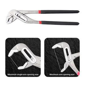 3-Piece Water Pump Pliers Set 8/10/12 Inch Adjustable CHANNEL LOCK Pliers Tool KIT for Piping Mechanical Installation TPR Soft Grips Wrenches