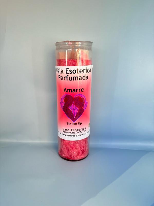 Veladora AMARRE - Espiritual Candle with Natural Ingredients - Decorative for Home or Spiritual Use - Ornaments