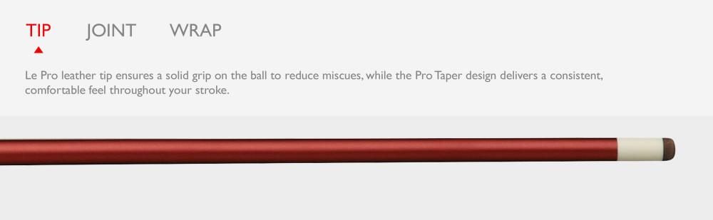 Viper Graphstrike Red Billiard/Pool Cue Stick