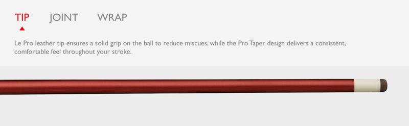 Viper Graphstrike Red Billiard/Pool Cue Stick