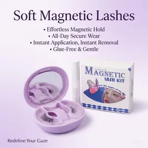 【BUY 1 TAKE 1】Soft Magnetic Lashes No Glue Reusable Natural Look Lashes  Beginner Friendly  Brand new upgraded version Includes a dedicated reusable applicator set No glue required Ultra-soft magnetic Self-Adhesive     pestañas   home  foinemy  ed  lashes