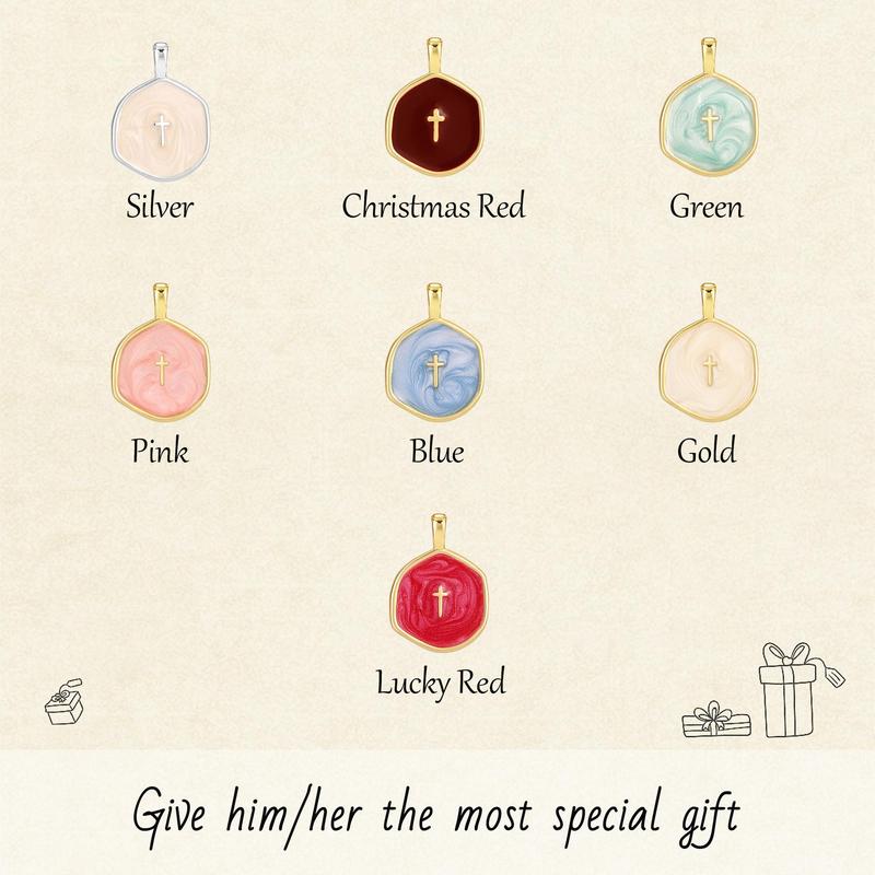 TEWIKY Gold Cross Necklace for Women Dainty Simple Cross Pendant with Enamel & Cubic Zirconia Gem Elegant Hypoallergenic Brass Jewelry Party Daily Wear For Black Friday, Christmas gifts