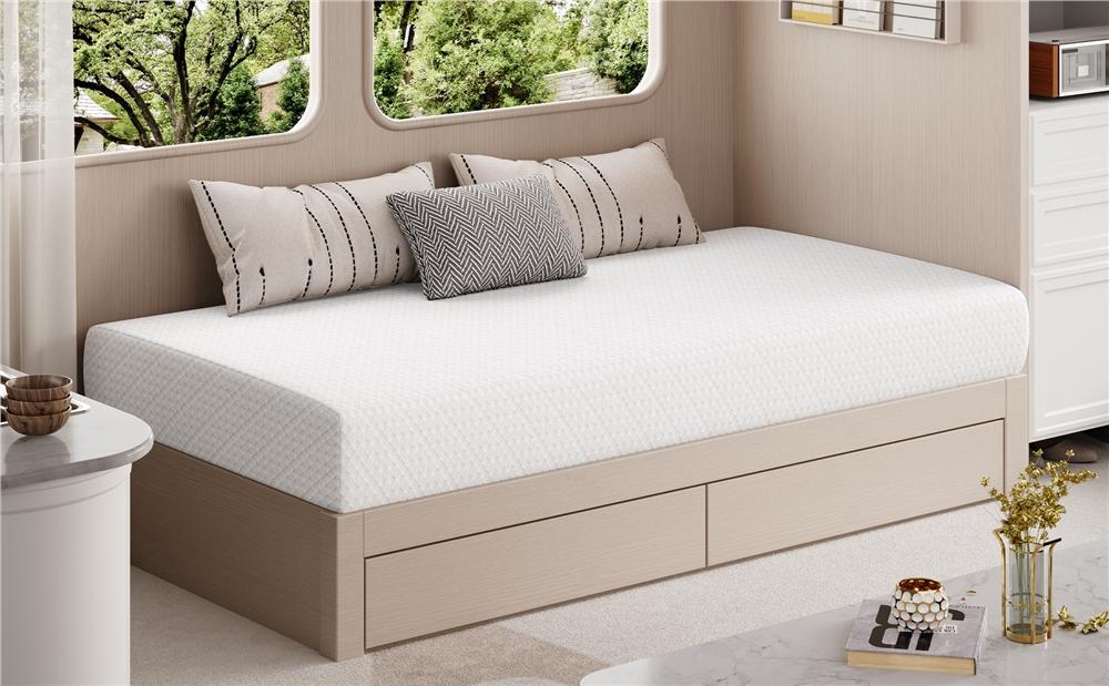 【Crazy Price】Yaheetech 8/10/12in Memory Foam Mattress Fiberglass free with 3 Foam Layers Gel Infused Green Tea Scent Medium Firm Twin Full Queen Size Ready in a Snap Body Hugging Comfort Cooler Fresher Nights, CertiPUR-US Certified, Mattress in a Box