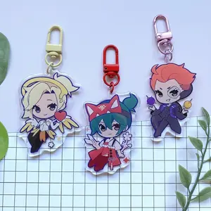 OW2 Keychain Acrylic Charms - Kiriko, Mercy, Moira [#4 OPTIONS] - Kawaii, Cute Keyring Accessory, Fun Charm For Backpack Or Purse | High Quality and Customer Favorite Items