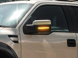 Nilight Side Mirror Marker Light Switchback Amber Turn Signals White Day Running Lights Smoked Lens Plug and Play Compatible With 2009-2014 Ford F150 2010-2014 Raptor