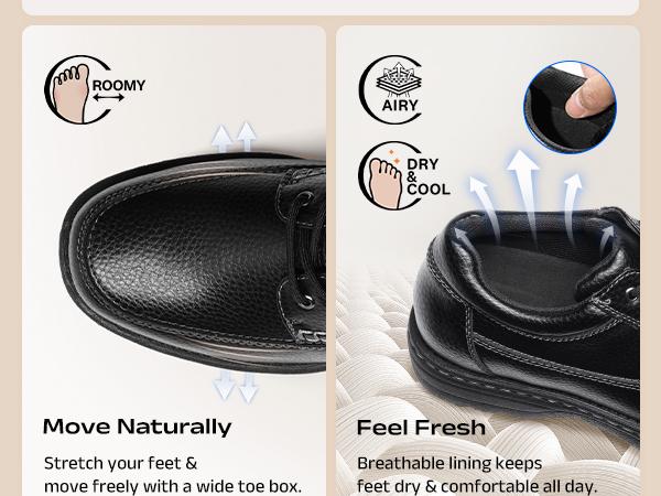 BRUNO MARC Men's Square Toe Dress Shoes Walk Oxfords with Removable Arch Booster & Cushioned Insole for Enhanced Comfort BRUNO MARC Men's Square Toe Dress Shoes Walk Oxfords with Removable Arch Booster & Cushioned Insole for Enhanced Comfort