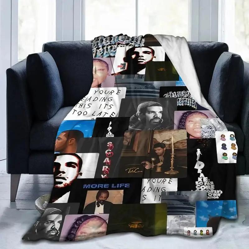 Soft Funny Throw Blanket Drake Lyric Explorer Flannel Blanket Inspired Ultra Soft Flannel Blanket Warm and Cozy Living Room Shawl Office Blanket Sofa Decoration Four Seasons Travel Blanket Multipurpose Gift Blanket Home Decor Accessory Digital Printing