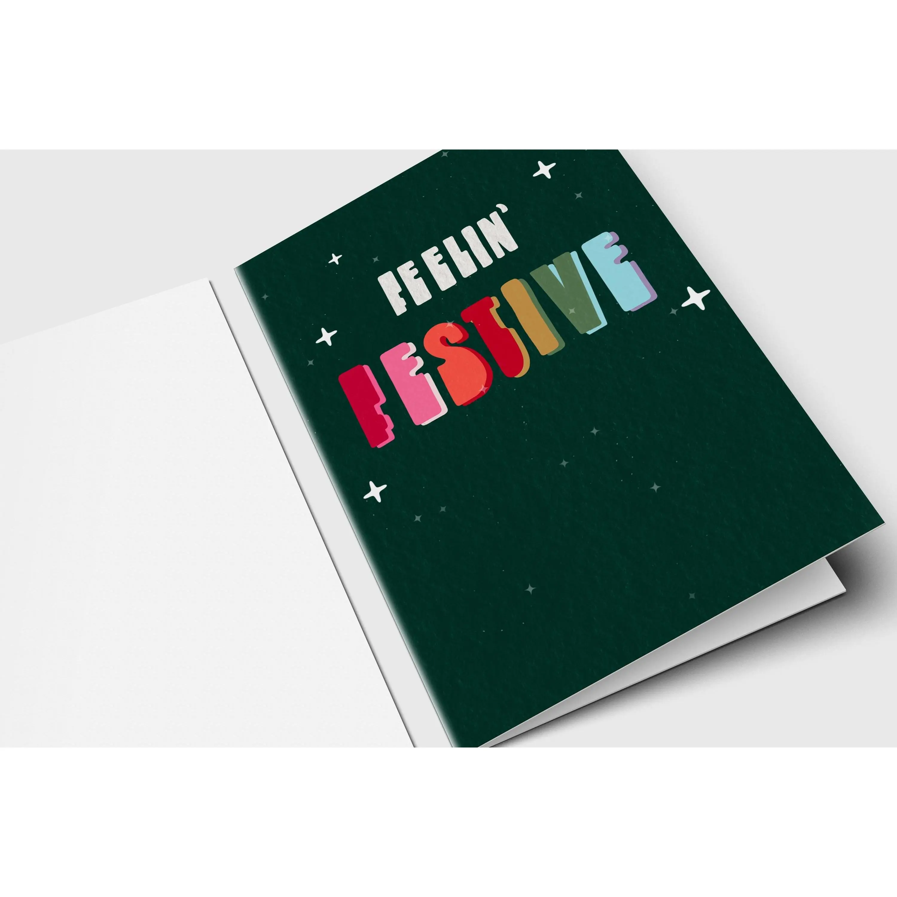 Feelin' Festive Holiday Greeting Card: Fun Christmas, Diwali Card