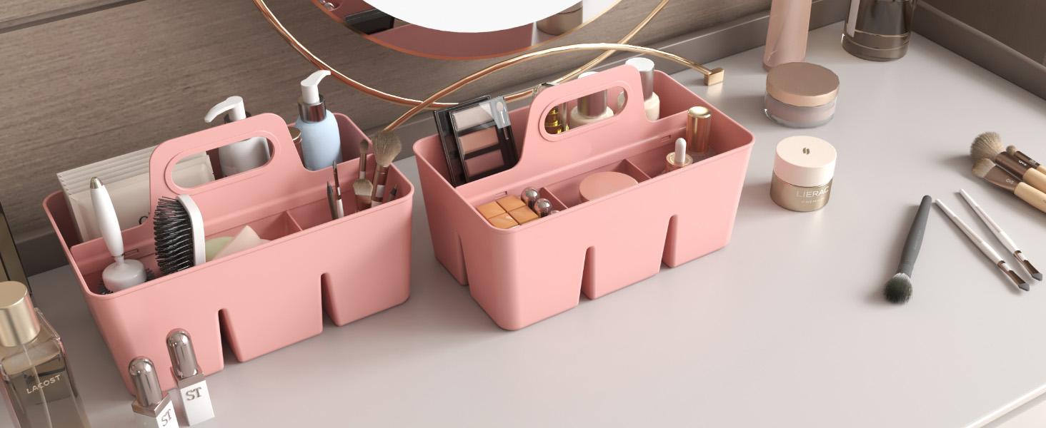 Lifewit Plastic Storage Organizer with Reinforced Handle, BPA-Free ABS, Supports Up to 20 lb, Ideal for Craft Supplies & More