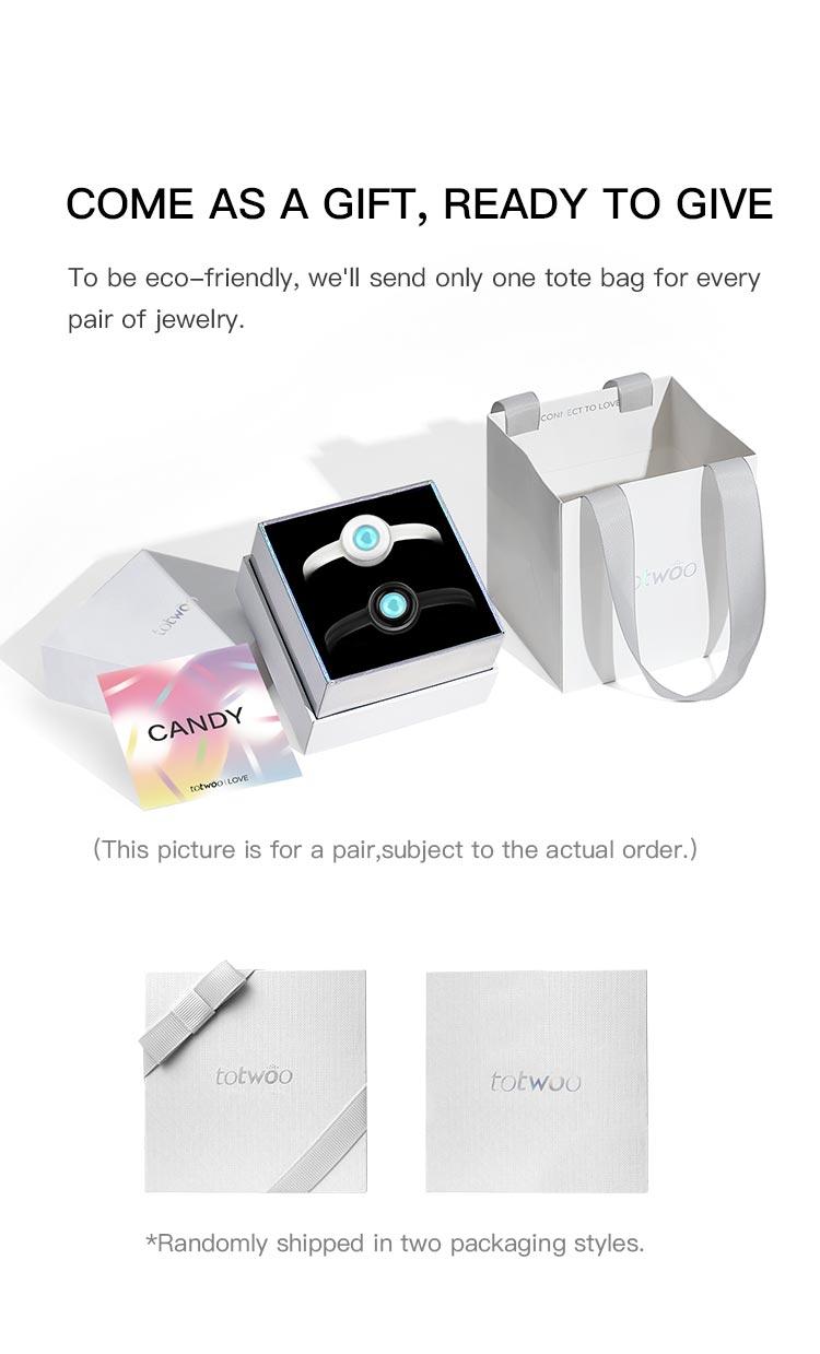 Totwoo Candy Original Long Distance Touch Bracelets Magic Smart Jewelry Functional Love Connect Gift For Boyfriend Girlfriend Family