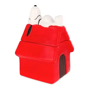 Peanuts Snoopy Doghouse 7-Inch Sculpted Ceramic Snack Jar