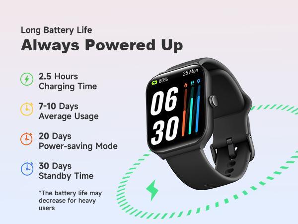 [Spring Deals] Tukio 1.69'' Touch Screen Smartwatch with Fitness Tracker Sleep Monitor Pedometer Stopwatch for Fitness Enthusiasts Holiday Gift Wearable Device