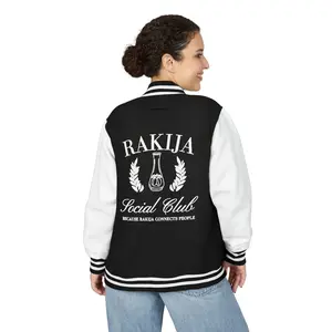 Rakija Social Club Because Rakija Connects People Varsity Jacket