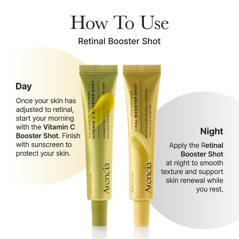 Arencia Vitamin C Booster Shot Serum with Glutathione, Niacinamide and Vitamin E for Dark Spot Care, Fine Lines & Wrinkles, Glass Skin, Korean Skincare 30ml/1.01 fl.oz