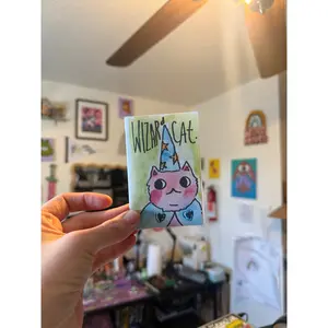 Wizard Cat by Nicole mini zine, 3x2 inches